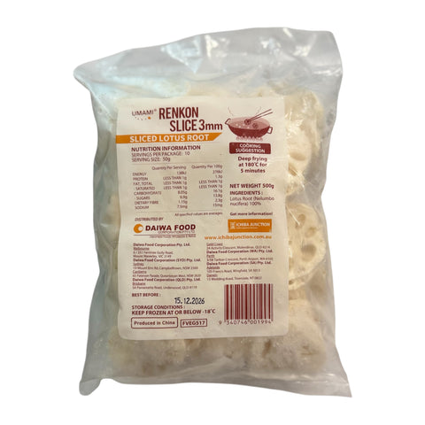 Umami Sliced Lotus Root 3mm 500g