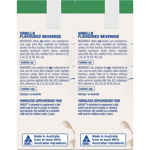 Up&Go Liquid Breakfast Dairy Free Vanilla Ice 250mL x 6 pack