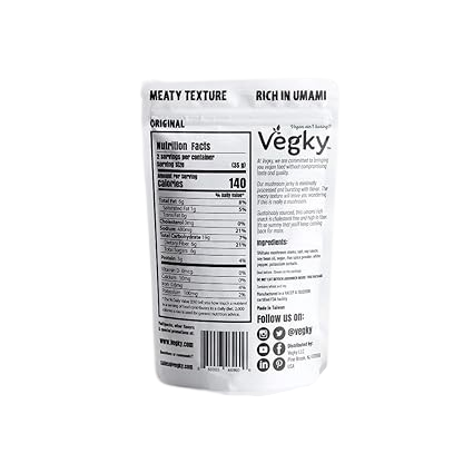 Vegky Smoky Barbeque Shiitake Mushroom Jerky 70g