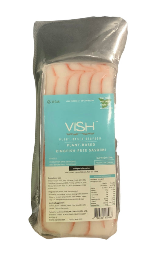 Vish Vegan Plant-based Kingfish-Free Sashimi 230g (Gluten Free)